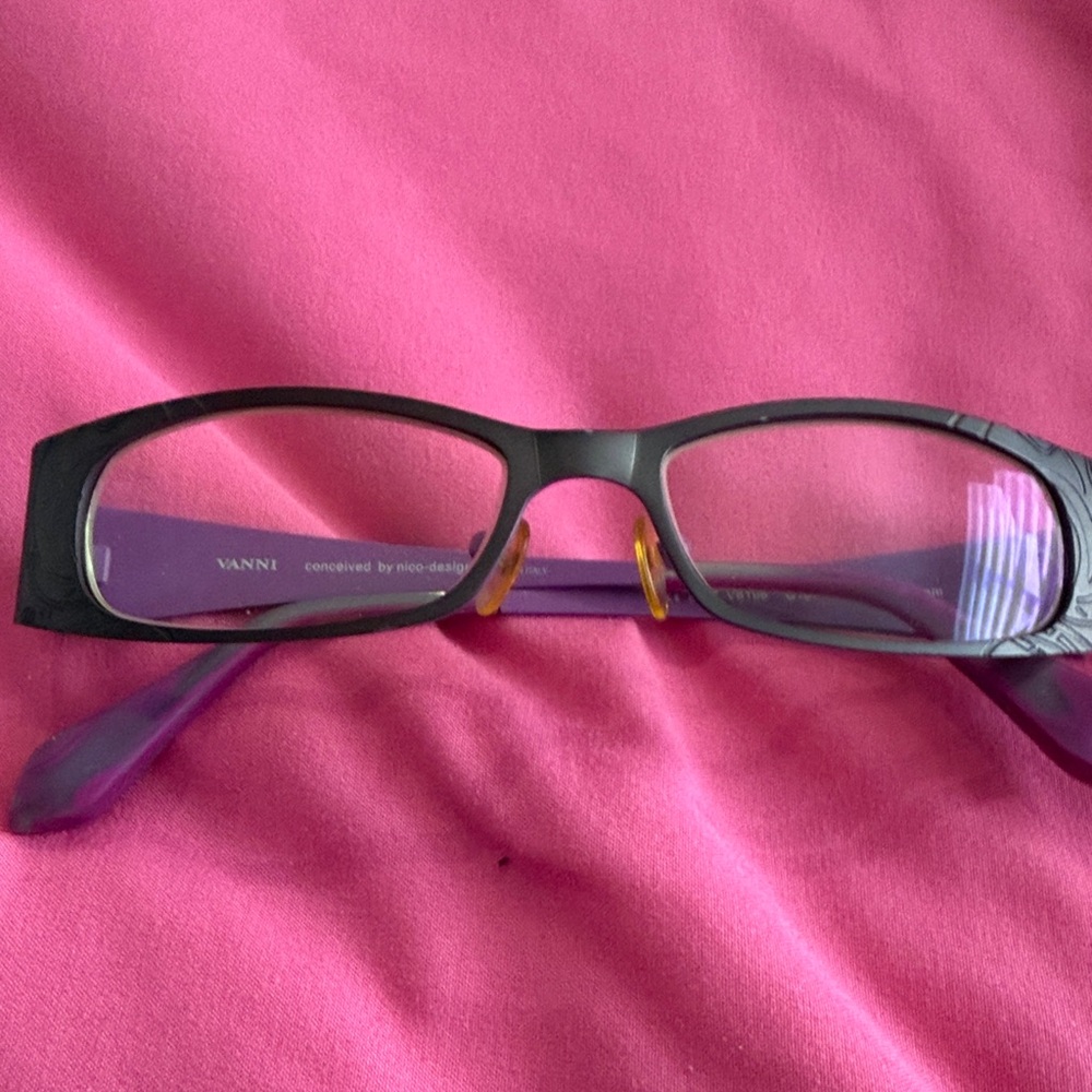 VANNI Black and Purple Designer Eyewear